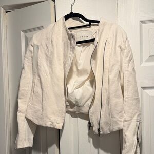 Women's white cropped Jacket